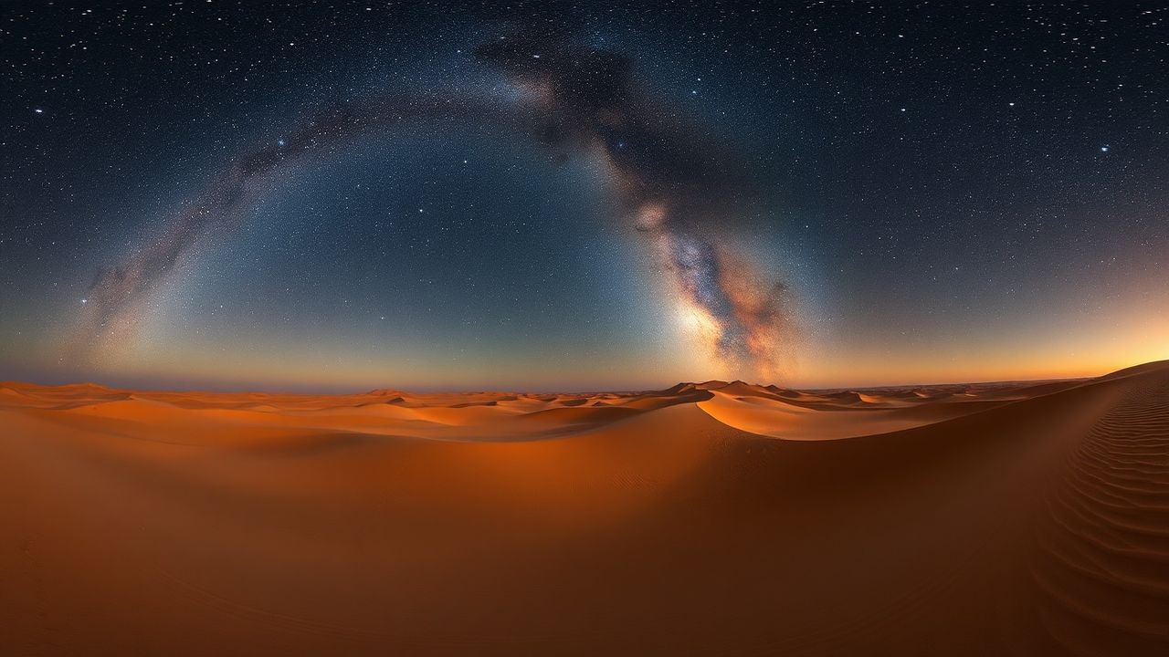Pristine Desert Milky Way by Night