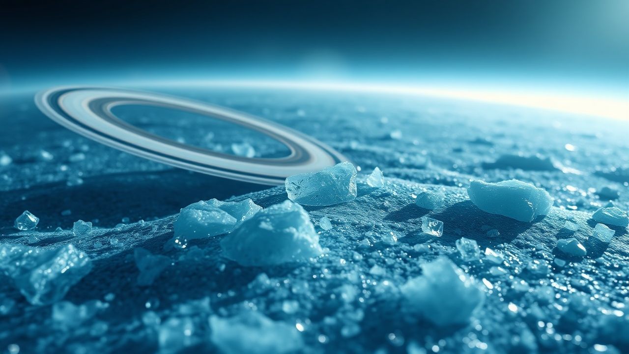 Galactic Saturn Rings Edge