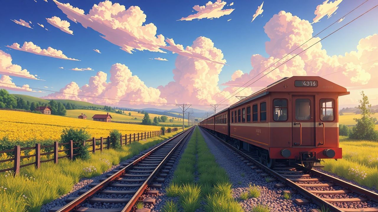 Enchanting Studio Ghibli Countryside in Summer