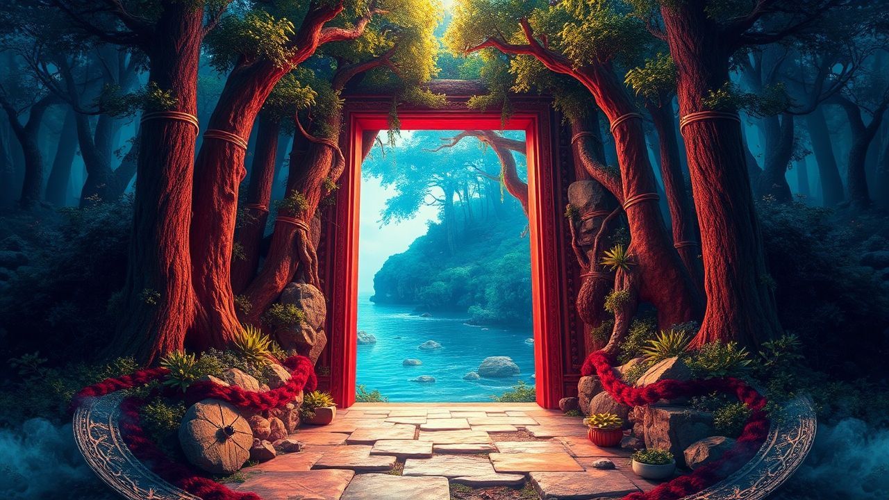 Floating Door Ocean Opening