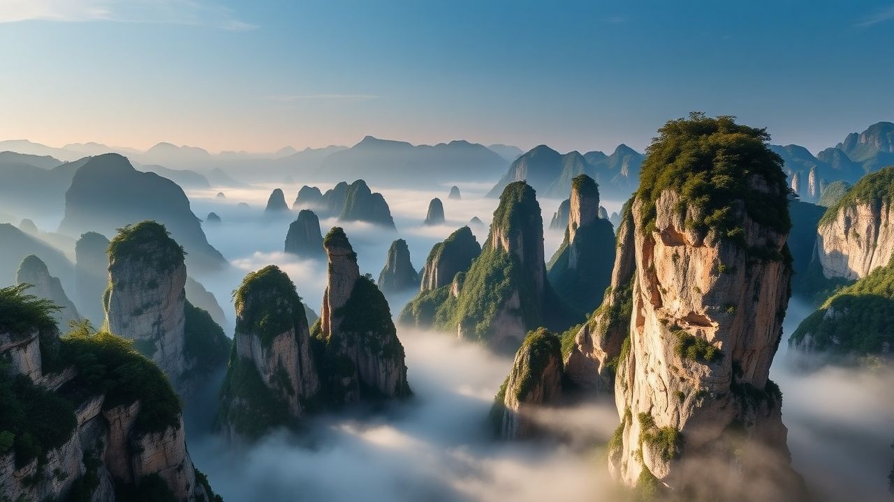 Wild China Zhangjiajie Avatar in the Mist