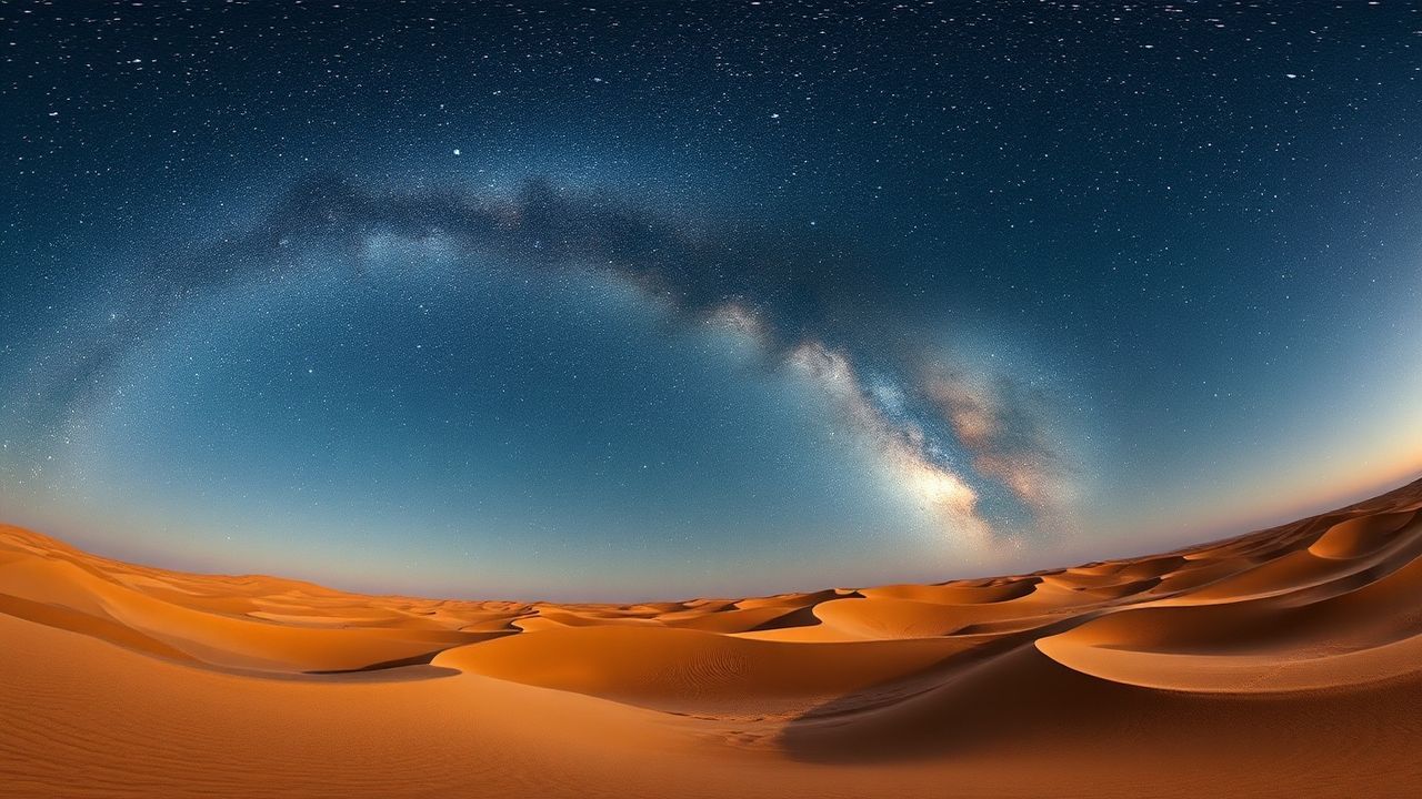 Glorious Desert Milky Way by Night