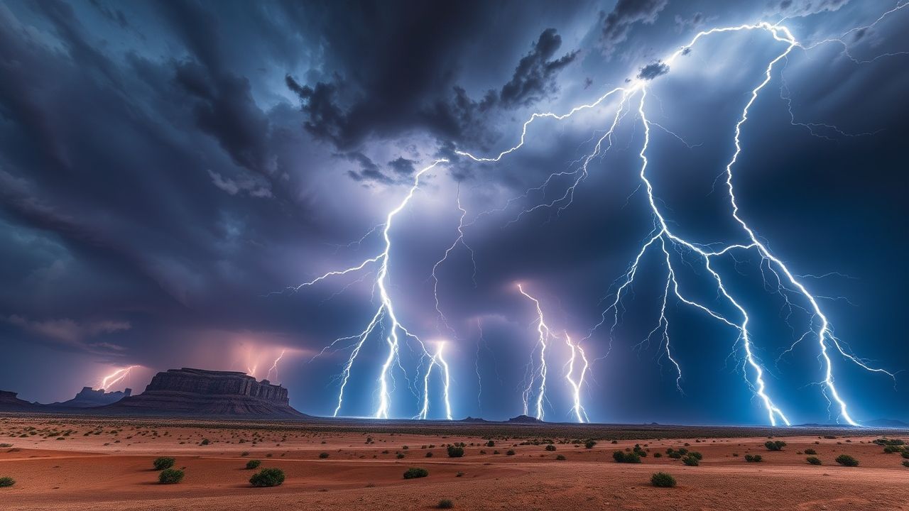 Lush Lightning Multiple Bolts Storm