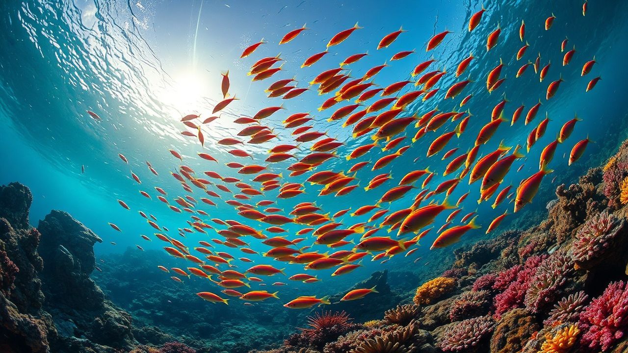 Luminous Coral Reef Vibrant