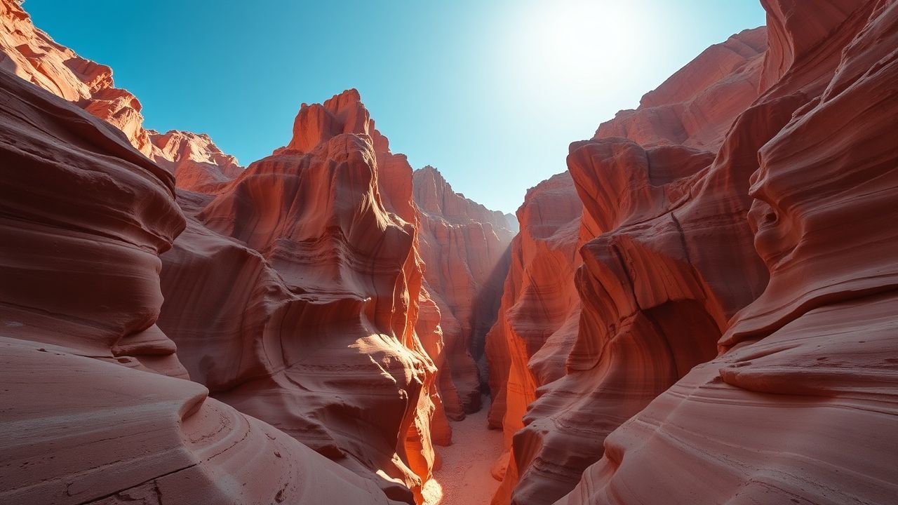 Glorious Slot Canyon Narrow Glow