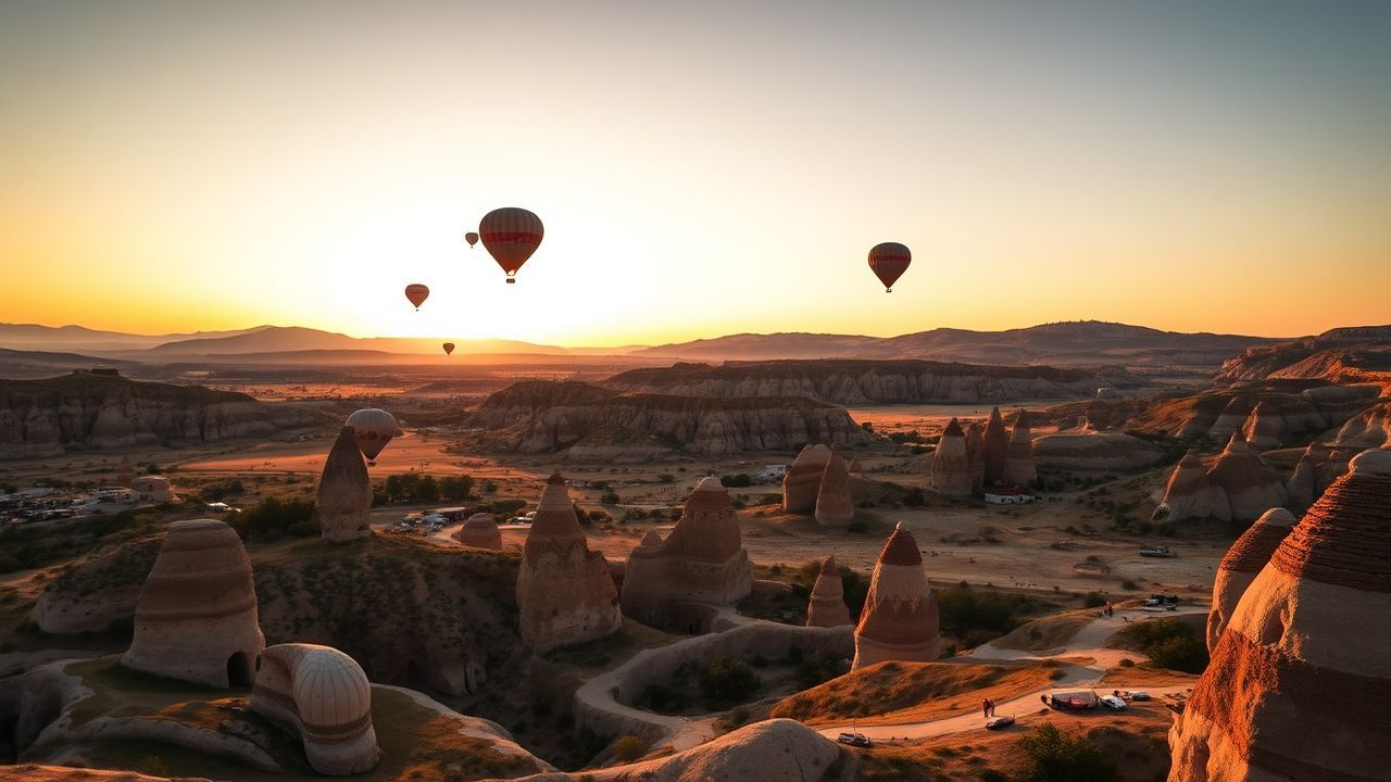 Radiant Cappadocia Turkey Fairy at Sunrise