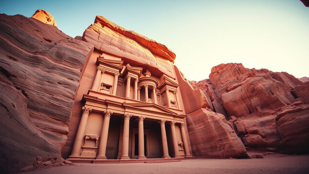 Grand Petra Treasury Carved Ruins