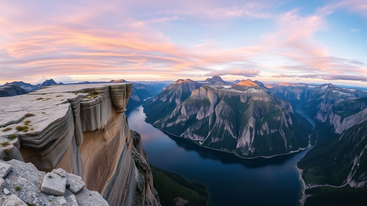 Fjord Norway Trolltunga Cliff Drama