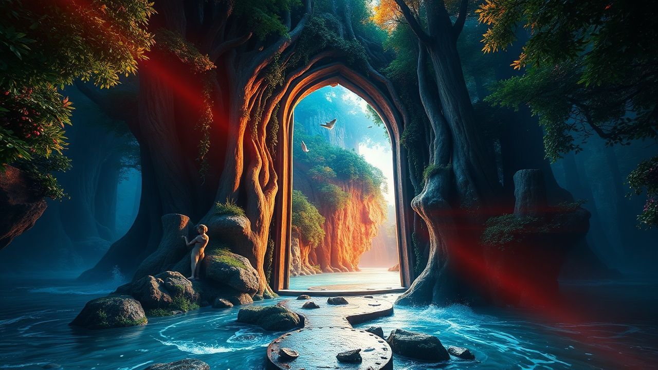 Paradoxical Door Ocean Opening