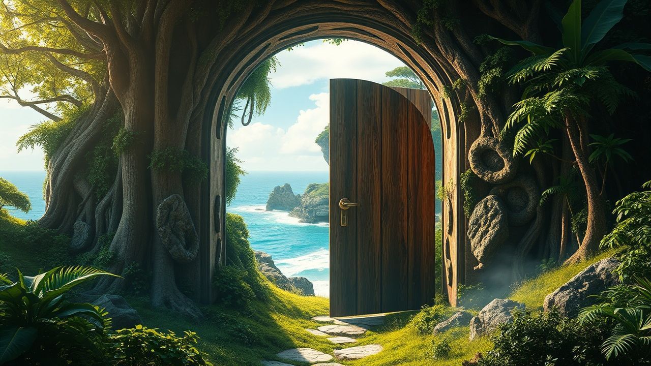 Floating Door Ocean Opening