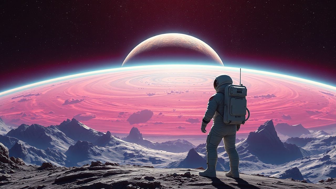 Vast Astronaut Alien Planet