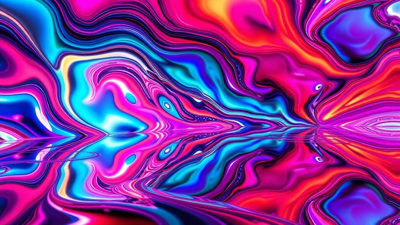 Kaleidoscopic Liquid Chrome Morphing