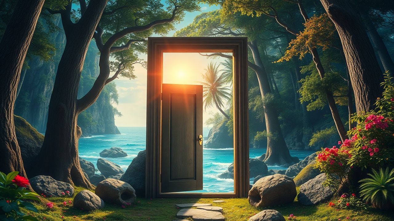 Floating Door Ocean Opening