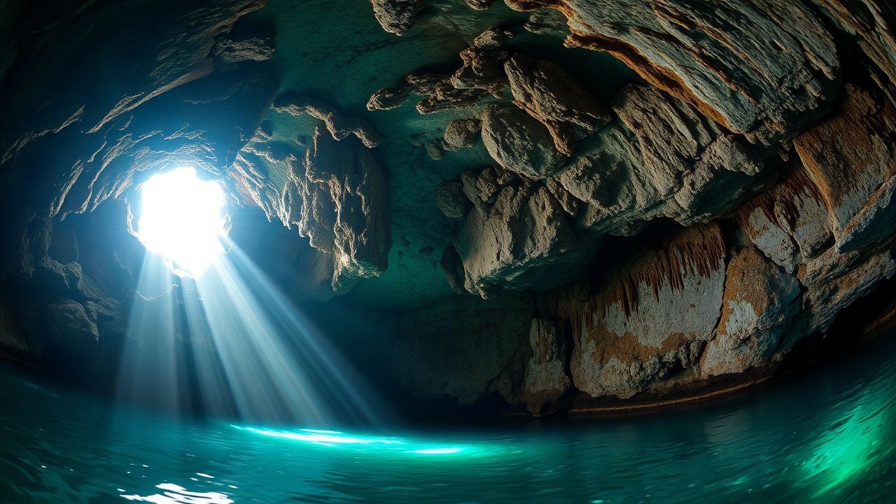 Golden Mexico Cenote Clear Crystal