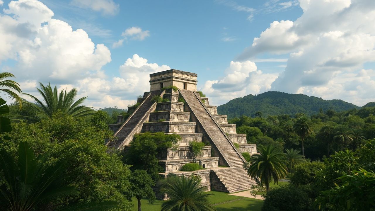 Forgotten Mayan Pyramid Jungle Ruins