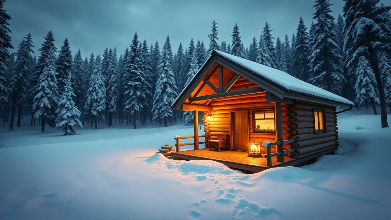 Wild Scandinavian Cabin Isolation in Winter