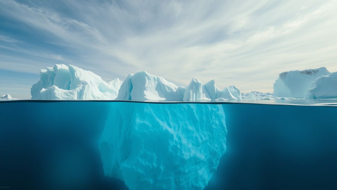 Enchanting Iceberg Sculpture Floating
