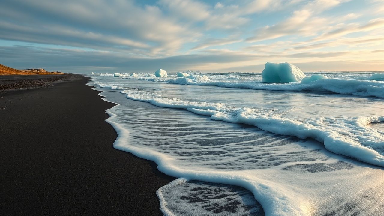 Verdant Iceland Diamond Beach