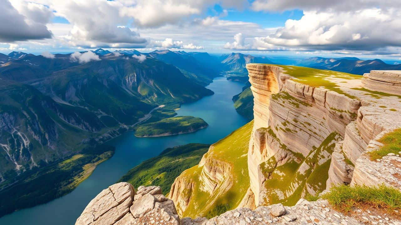 Dramatic Norway Trolltunga Cliff Drama