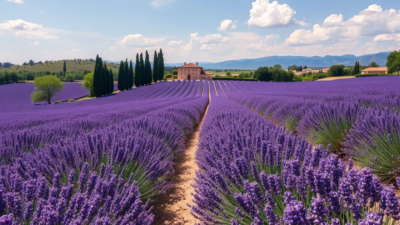 Charming Provence Lavender Farmhouse in Summer