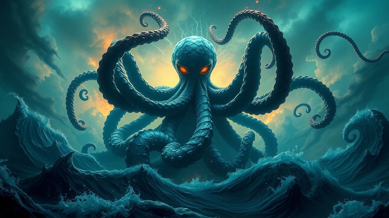 Spectral Cthulhu Rising Tentacles Storm