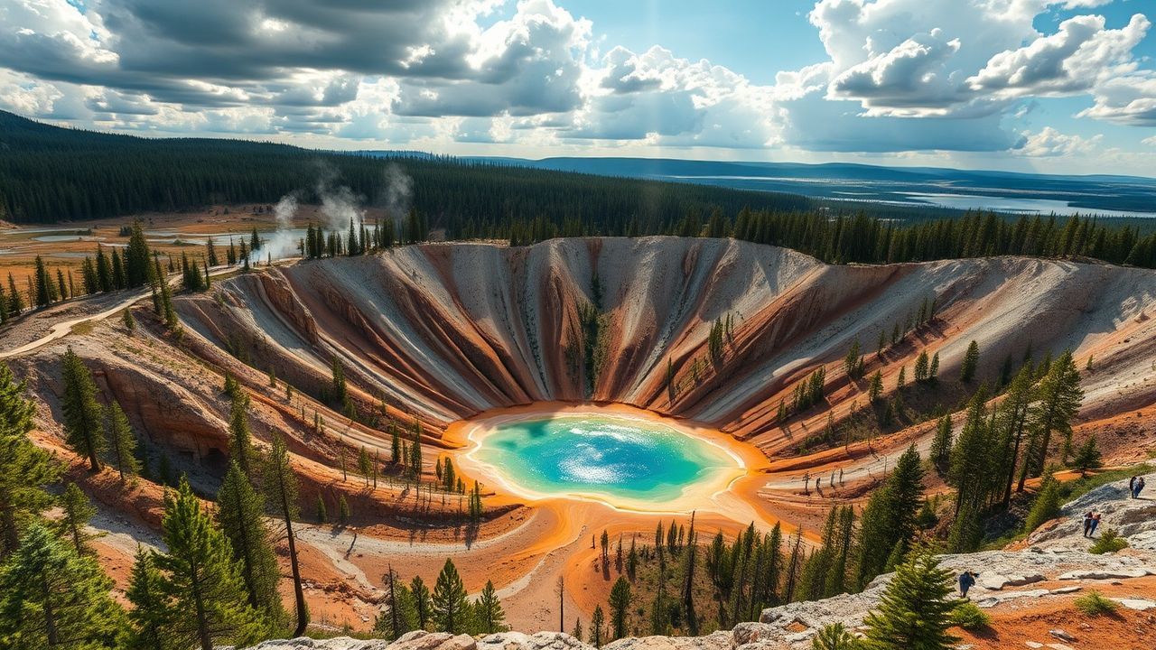 Enchanting Yellowstone Grand Prismatic in Spring