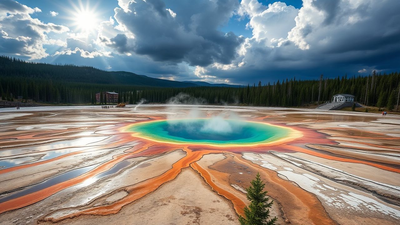 Majestic Yellowstone Grand Prismatic in Spring