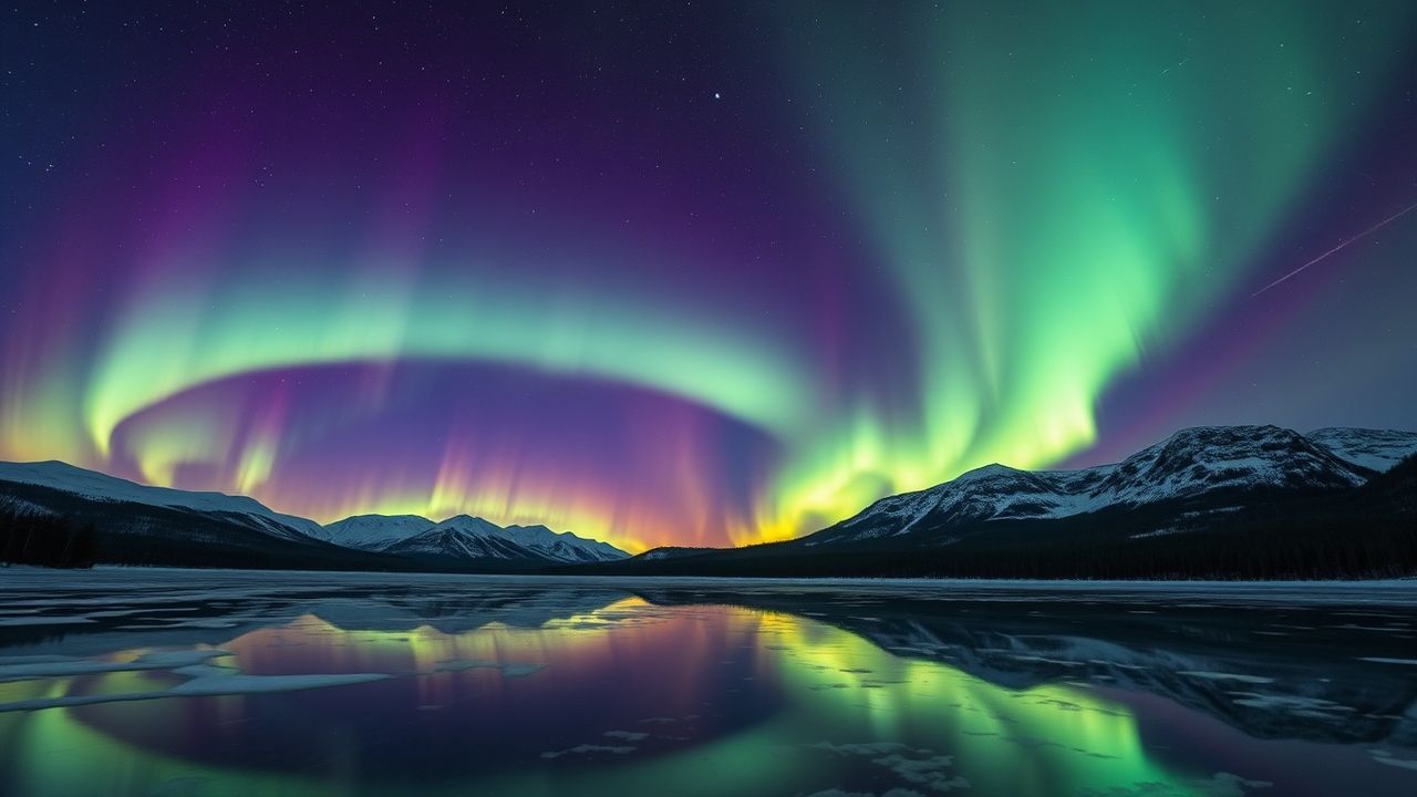 Pristine Aurora Borealis Green Frozen