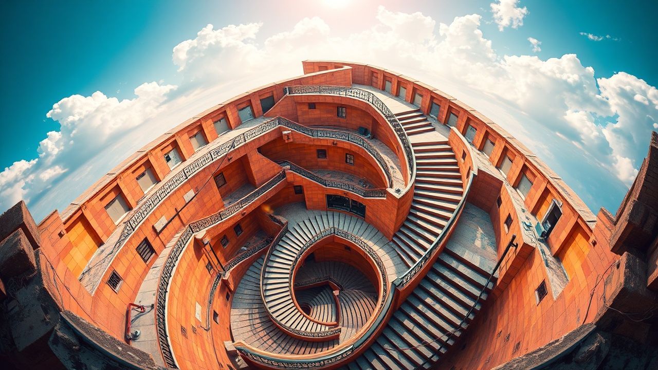 Paradoxical Infinite Stairs Impossible