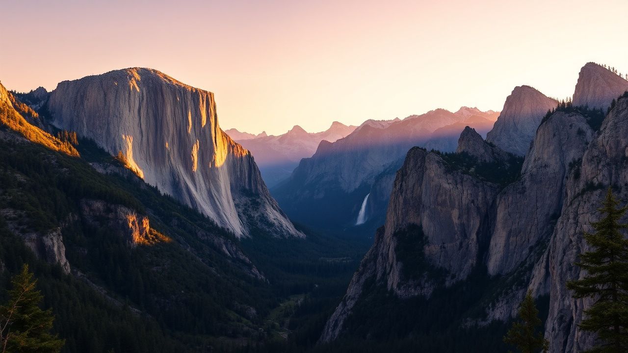 Radiant Yosemite Valley Capitan Panorama