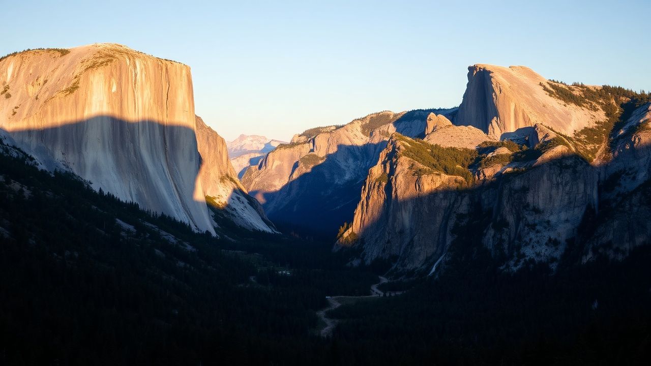 Pristine Yosemite Valley Capitan Panorama