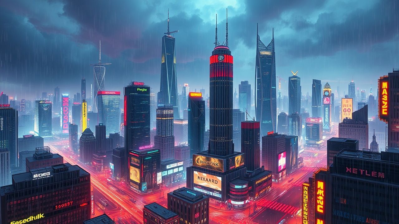 Holographic Cyberpunk Megacity Endless Neon Dreams