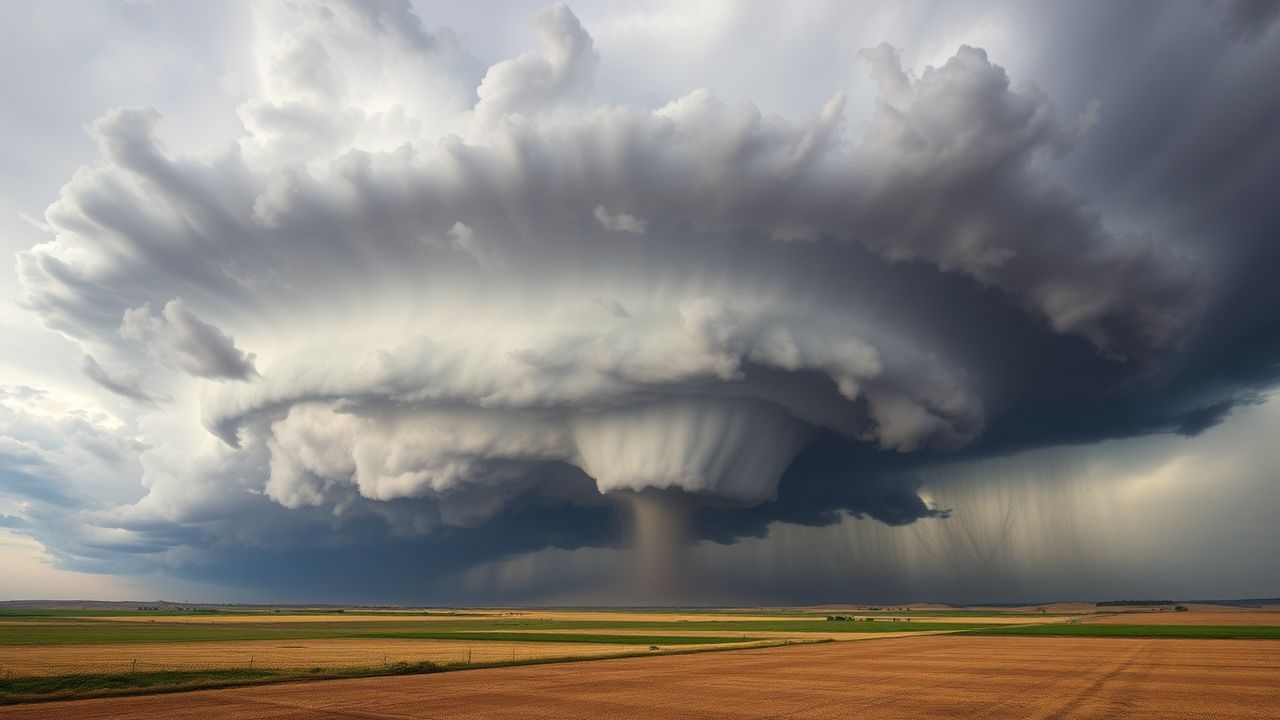 Pristine Supercell Thunderstorm Rotating
