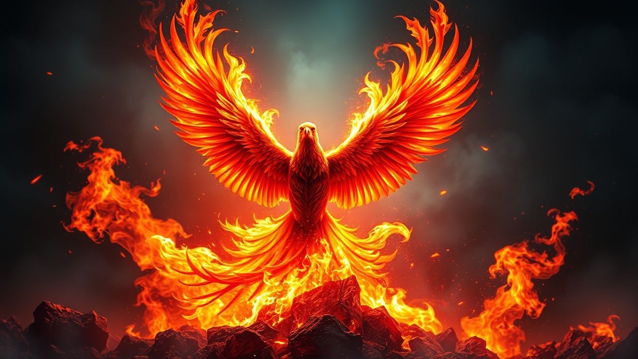 Ancient Phoenix Rising Ashes Magic