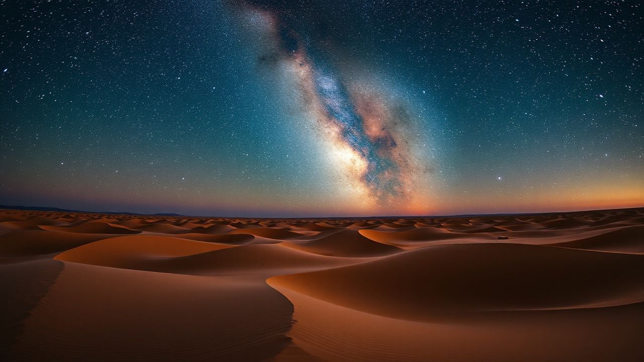 Lush Desert Milky Way by Night