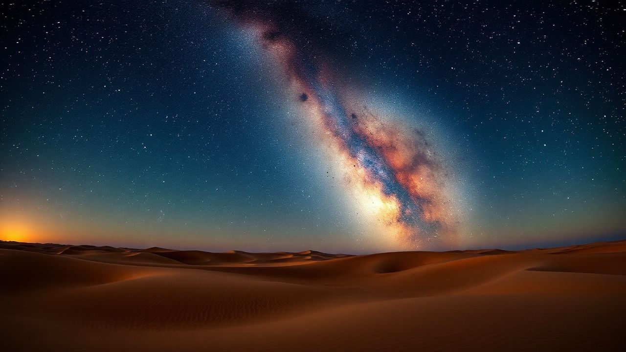 Breathtaking Desert Milky Way by Night