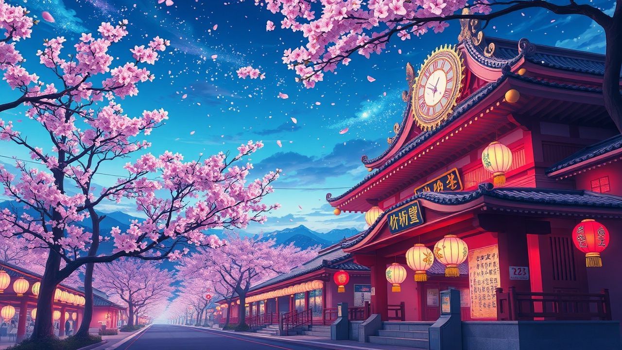 Gentle Cherry Blossom Festival Magic