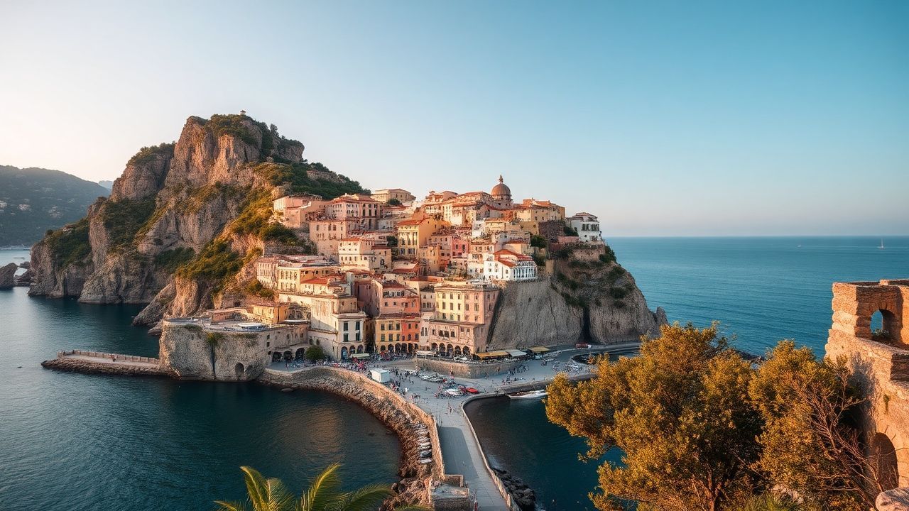 Coastal Amalfi Coast Coast Colorful Drama