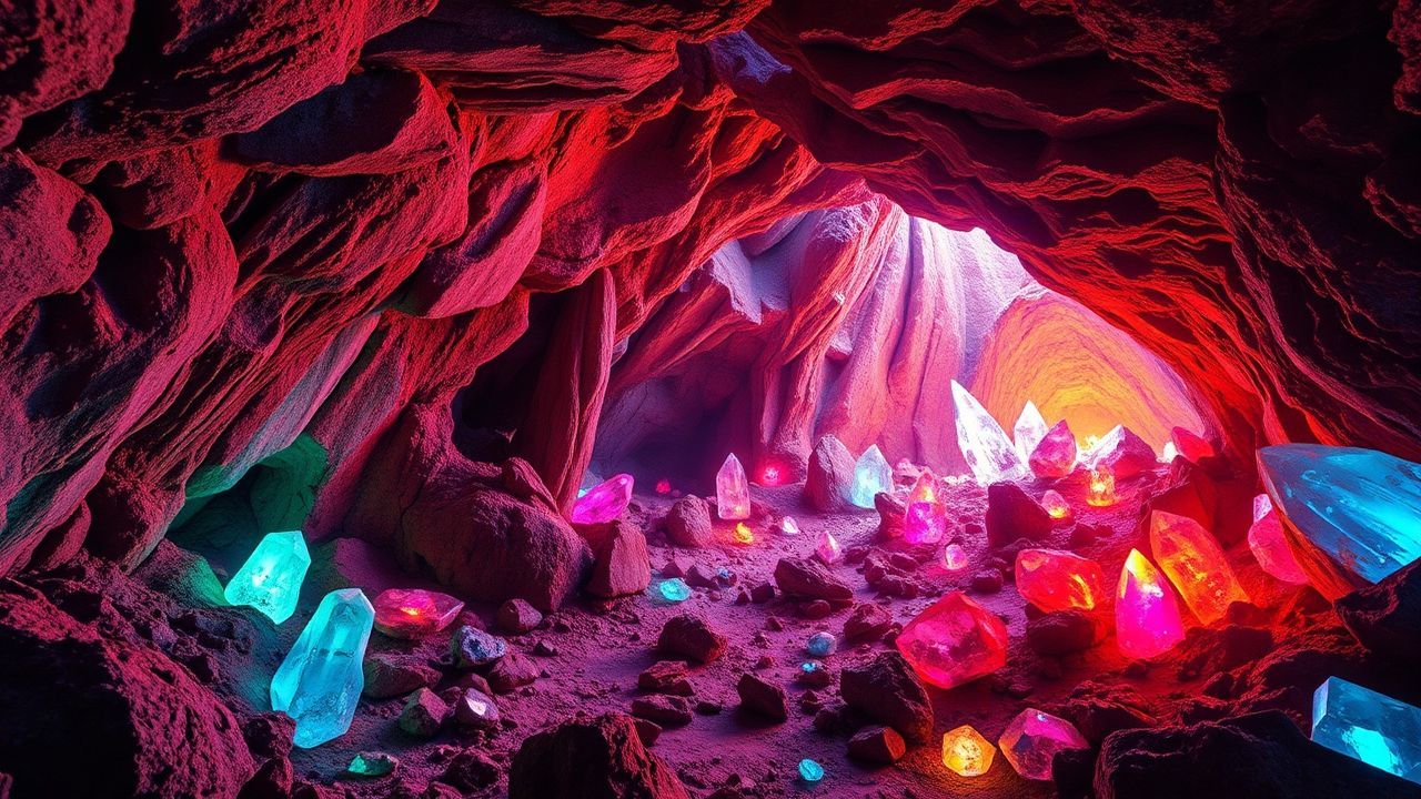 Wondrous Cave Gems Formations Crystal