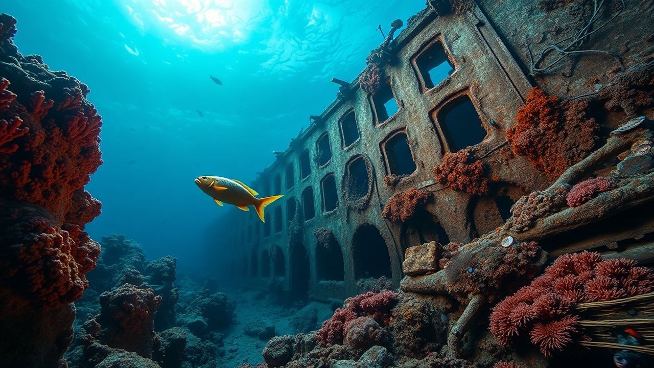 Abyssal Shipwreck Coral Encrusted