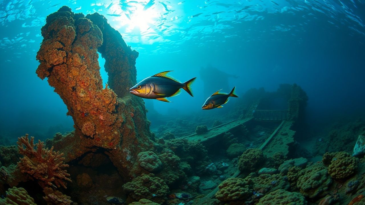 Crystal Shipwreck Coral Encrusted