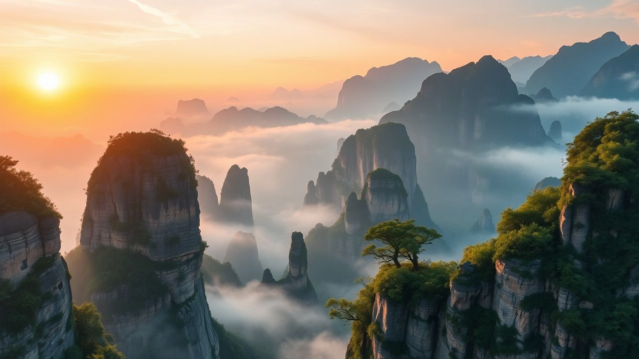 Breathtaking China Zhangjiajie Avatar in the Mist