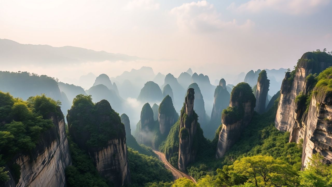Majestic China Zhangjiajie Avatar in the Mist