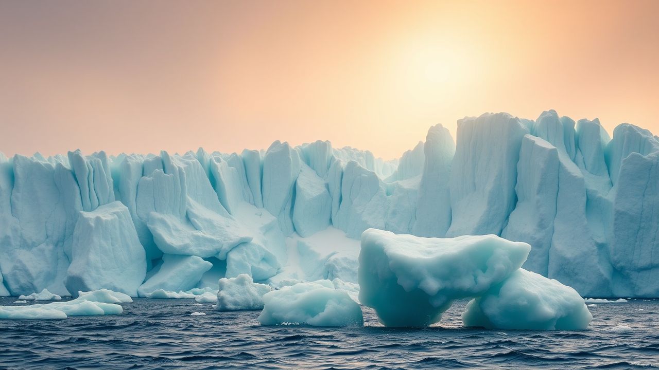 Wild Glacier Calving Ice Drama