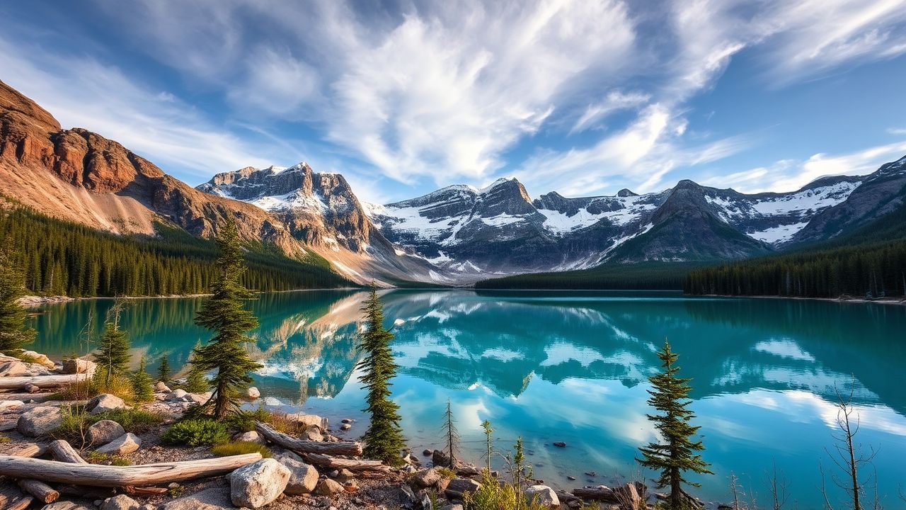 Enchanting Canadian Rockies Moraine Reflections
