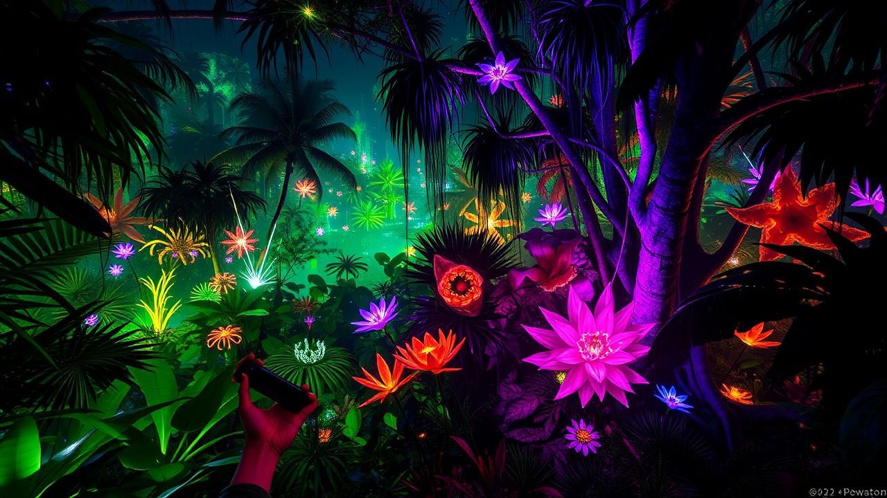 Colossal Alien Jungle Bioluminescent