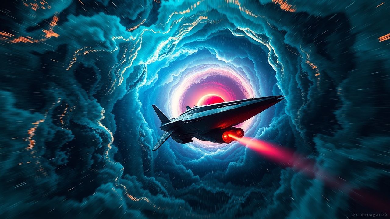 Spectacular Interstellar Ship Approaching