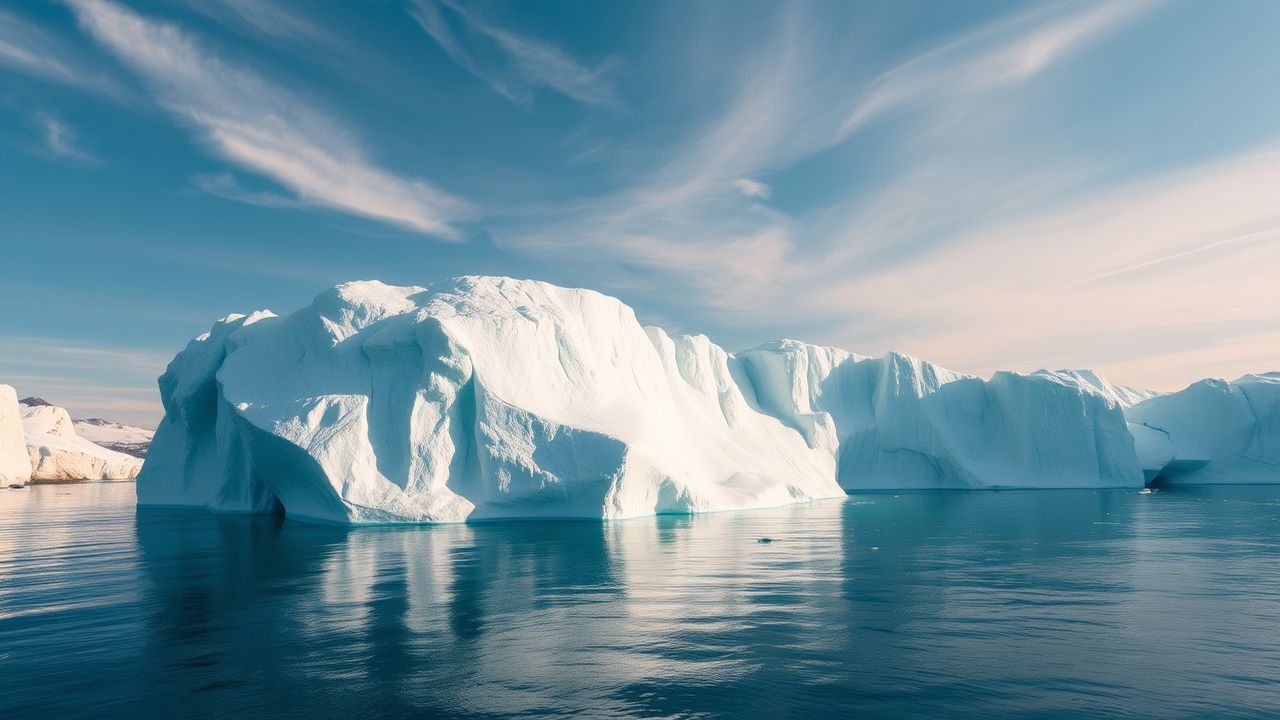 Majestic Iceberg Sculpture Floating