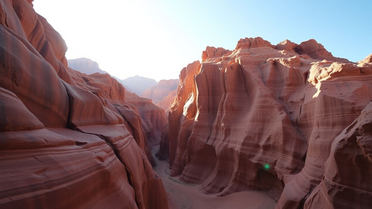 Stunning Slot Canyon Narrow Glow