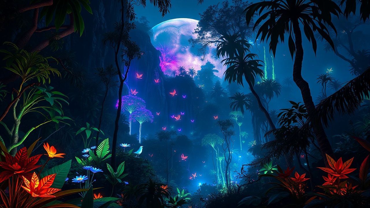 Orbital Alien Jungle Bioluminescent